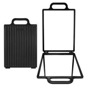 ร้านตัดผมกระจกสองด้านพับได้กระจกมองหลังตัดผมมืออาชีพแบบพกพาตัดผมด้วยตนเองกระจก