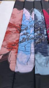 African Jacquard Lace Fabric 5Yards - French Damask Tulle Brocade With Multicolour Florals for Bridal Gowns & Luxury Decor​
