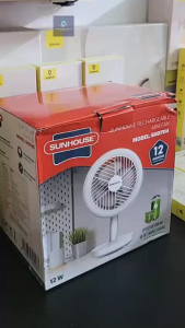 QUẠT TÍCH ĐIỆN MINI SUNHOUSE SHD7114 - Tích hợp đèn ngủ 3 tốc độ gió Thời gian dùng lên đến 7 giờ