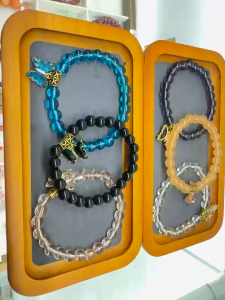 SG Local In Stock New Arrivals Women Butterfly Charms Bracelet Fashion Handmade Glass Beads Crystal Bracelet