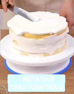 Meja Kue Putar Turntable Cake Stand / Meja Putar Hias Kue Tatakan Cake Decorating Stand