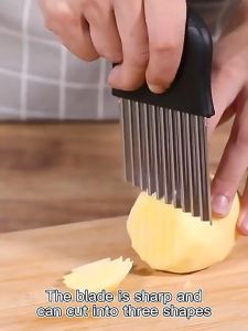 4 IN 1 Stainless Steel Potato French Fries Slicer Potato Wavy Edged Tool Vegetable Fruit Knife Cutter Chopper Slicer土豆切条