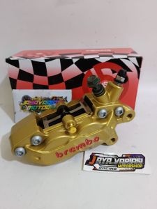 KALIPER BIGPOT FORMULA 8.1 RACING PARTS 4PISTON 4P AXIAL KANAN BABET KOIN WARNA CNC + KAMPAS CADANGAN UNIVERSAL ( KALIPER ONLY )