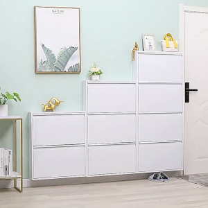 ⭐3-4 Lapis⭐ Rak Sepatu Besi Lemari Sangat Tipis