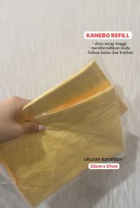 Mini Kanebo 32x21cm: Kain Lap Serat Sintetis Serbaguna Chamois Magic Towel Daya Serap Tinggi
