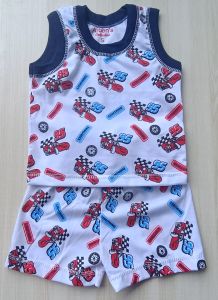 3 PAIRS COTTON TERNO SET FOR BABY BOY AND KIDS 0-5 YRS OLD  SHORT AND SANDO TERNO