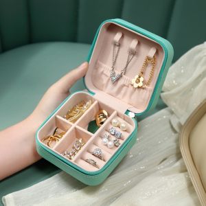 Jewelry Box Earrings Storage Box portable jewelry box travel Luxury storage bag bracelet earring