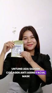Cindynal Collagen Anti Aging Sheet Mask Masker Wajah Kolagen Anti Penuaan Moisturize & Whitening