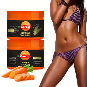 150ml/5.07fl.oz Carrot Gel for face and body moisturizing quick drying quick tanning long-lasting bronze