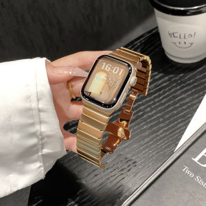 Uhada | Dây Đeo Đồng Hồ Mạ Thép Tinh Chế Cổ Điển cho iWatch