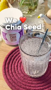 Organic Chia Seeds by Clean Eat 400g – Organic Superfood Fiber Protein Omega-3 Antioxidants Vegan Gluten-Free Weight Management Energy Metabolism Digestive Natural Resealable Bottle