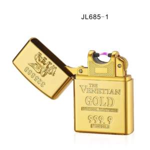 Bật lửa điện tia plasmas 1tia kiểu zipo khắc 9999 mạ giả vàng-sang trọng  độc lạ.
