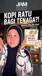 Kopi Ratu JRM Herbal Blend by Bonda Rozita Adaptogen & Antioxidant-Rich Coffee 15 Sachets 20g
