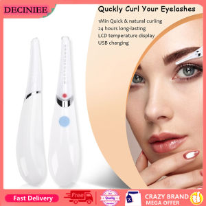 DECINIEE Electric Eyelash Curler USB Rechargeable Heated Eyelash 10s Constant Temperature Electric Ironing Eyelash Curling Comb Makeup