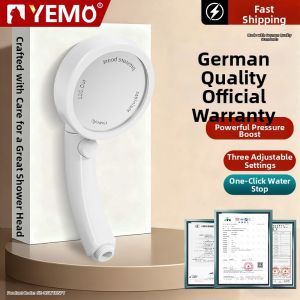 YEMO | Adjustable Pressure Booster Shower Head