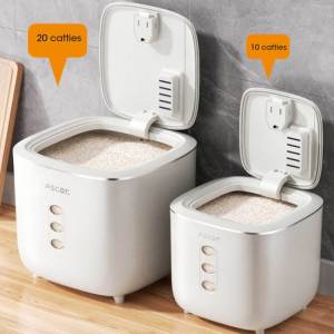 Gạo lưu trữ bột container kín hạt lưu trữ thùng chống rò rỉ kín hộp lưu trữ nhà bếp lưu trữ container thùng gạo