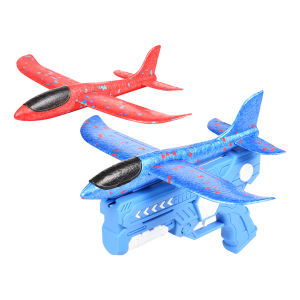 EGT เครื่องบินโฟมร่อนของเล่นปล่อยพลังเครื่องบินหนังสติ๊กของเล่น2โหมดบินสำหรับเด็กของขวัญคริสต์มาสวันเกิด6 7 8 9 10ปี