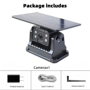 QXNY Wireless Backup Camera Solar Magnetic Mount AI Alarm.Front/Rear View Mobile Phone IPhone Android APP for Truck Bus RV Lorry