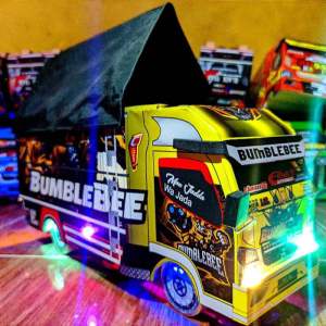 Miniatur Truk Oleng Full Lampu Terpal