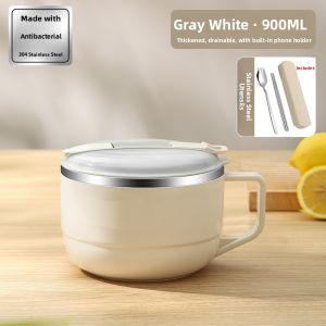YOULUNMEI | Drainable Handle Dorm-use Attractive Personal Bowl