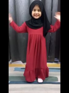 SUMAIYAH Jubah Budak Pleated Ironless Cey crepe Kanak- kanak perempuan | Muslimah kids long dress murah baju raya baru kaftan ropol gaun abaya Cheap Kid Clothes Roupa Infanto Juvenil - Lazada