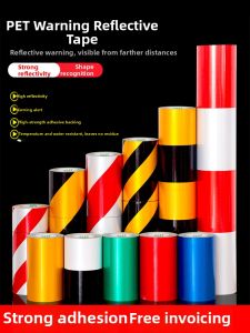 PINSHANGMEISU | Reflective Warning Tape Yellow Black Red White