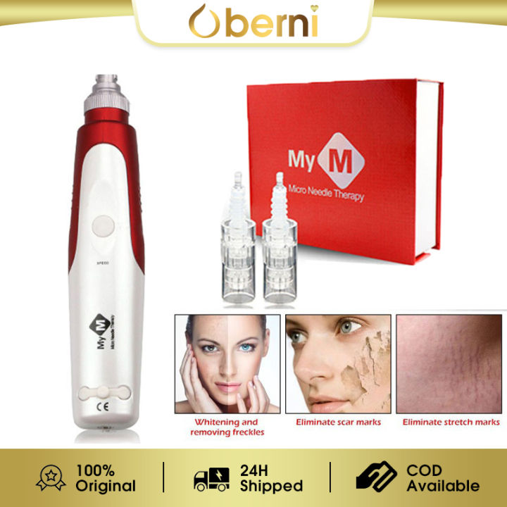 Oberni Asli MY-M Alat Dermapen Paket Bopeng Nano Needle Jerawat BB