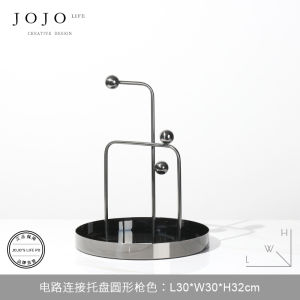 Jojos L. PD Deliberation Vintage French Coffee Table Decorative Accessories for Living Room Restaurant Homestay Metal Handmade