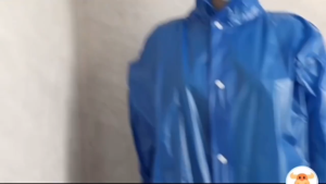 Taiwan 3in1 Thickened Rubberize Raincoat Suit Blue Outdoor High Quality