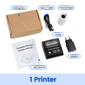 58mm Thermal Printer Mini Bluetooth Receipt Printer Wireless Mobile Bill Ticket Printing for Small Business Impresora