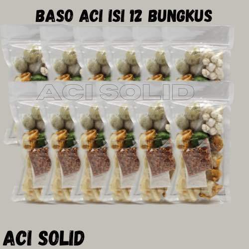 Baso Aci Paket 12 pcs murah/ Baso Aci 12 pcs/ Bakso Aci Paket 12