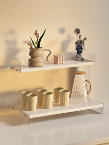 Double Layer Cup Holder Desktop Storage Rack for Home Use Luxury Sensation Tea Cup Tea Set Stand Classic Style Other Material