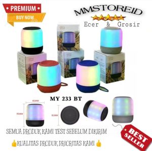 MM - Speaker Bluetooth MY-233 LED Portable / Speaker aktif MY 233 Mini Portable Music Box Waterproof