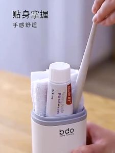 Travel Mini Soap Dish Container Travel Toothbrush Mouthwash Cup Outdoor Hiking Camping Necessary Portable Toothbrush Organizer