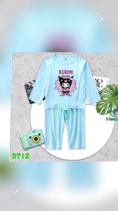 Combo 3 Bộ dài tay dài quần bé trai bé gái hình in bánh kuromy cho bé từ 6kg-30kg.DT12