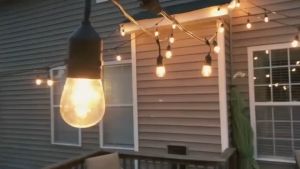 10 Bulbs G40 18FT Globe String Waterproof Solar Powered Outdoor Decor Patio Fair Light X-mas Lamp