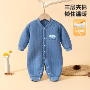 Autumn Winter Thickened Pure Cotton Baby Romper Suit for Boys And Girls Newborn Clothes Cotton Overalls Baby Clothes