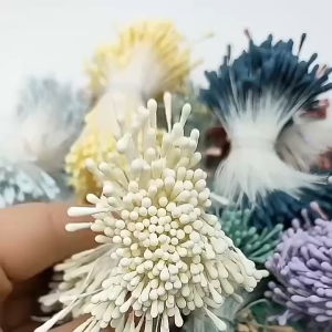 เกสรดอกไม้ประดิษฐ์(350เส้น) ความยาว 6CM. ตกแต่งดอกไม้ สำหรับงานDIYทุกแบบ