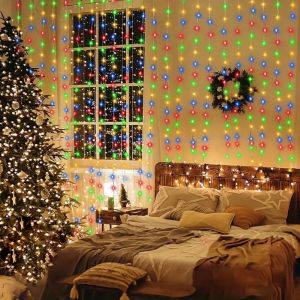 3/4/6M LED Curtain String Lights Decoration USB Holiday Garland Fairy Lamp 8 Mode for Home Garden Christmas Party Wedding Decor