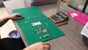 แฟ้มใส่เอกสาร A4 รูป 3 สันกว้าง สันกว้างหุ้มพลาสติกกันน้ำปกด้านนอกและด้านใน