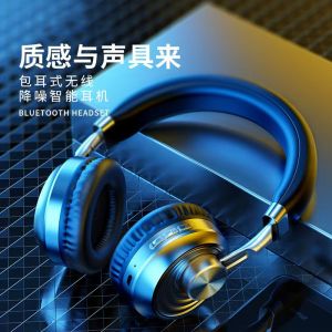 New VJ083 Headset Style Metal Wireless Bluetooth Earphones for Computer Gaming Card Insertion Call Function Stereo Sound