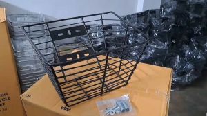 ตะกร้าหน้ารุ่นประหยัด WAVE 110s/110/110i/110i นิยมฉีดฟิลเลอร์ 125 ตัวธรรมดา สีดำ พร้อมน็อตอุปกรณ์ติดตั้ง แข็งแรงได้มาตรฐาน โรงงานขายเอง