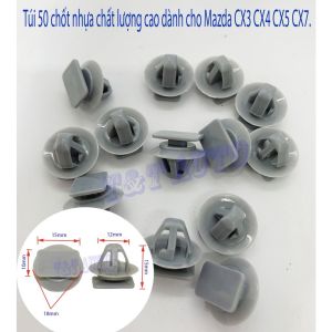 Bộ 50 chốt nhựa chất lượng cao dành cho Mazda CX3 CX4 CX5 CX7.