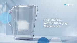 BRITA Water Filter DOUBLE Jug Marella (3.5L) incl. 2 MAXTRA PRO PURE PERFORMANCE (All-in-1) cartridge - User-Friendly