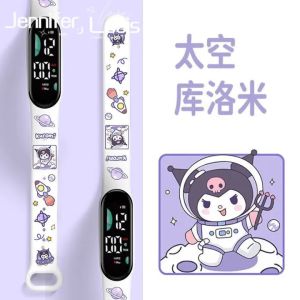 JENL Pochacoo Digital Watch for Student Swimming Waterproof Childrens Sports Bracelet Watch with Night Light Function