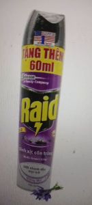 Xịt côn trùng RAID không mùi 600ml