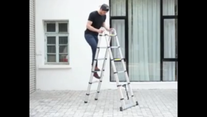 1300kg telescope ladder aluminium heavy duty ladder Household portable ladder Multifunctional Non-Slip ladder