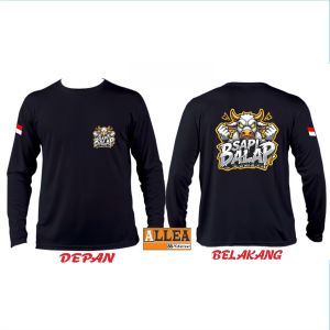 BAJU KAOS PETERNAK SAPI BALAP LENGAN PANJANG BAHAN TEBAL ADEM CATTON COMBED