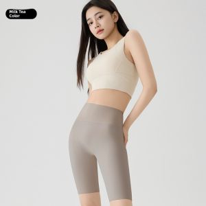 miiow | Cat Person Womens Summer Yoga Pants Thin Seamless High Waist Five-Quarter Length Sport Riding Bottoms Tummy Control Butt Lifting