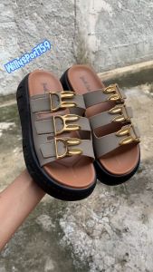 Sandal Wanita Selop Ban Tiga Kartun Fashion Trendi Gesper Terbaru Nyaman Dan Empuk